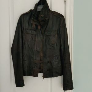 Danier brown leather jacket